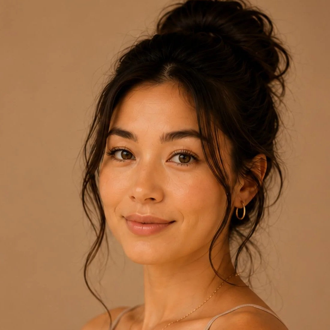 Luxura model with bright, rested-looking eyes