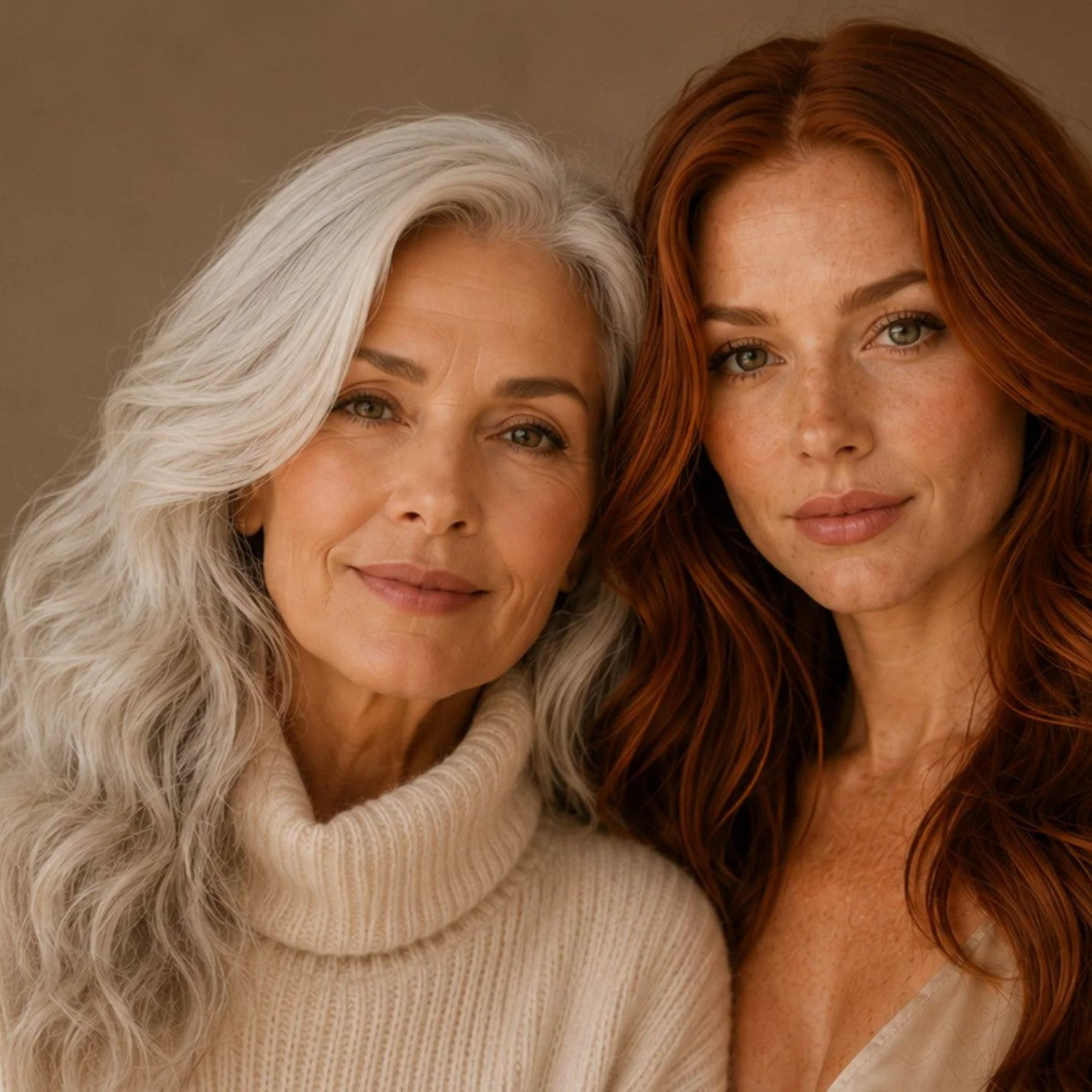 Two Luxura models with smooth, youthful-looking skin