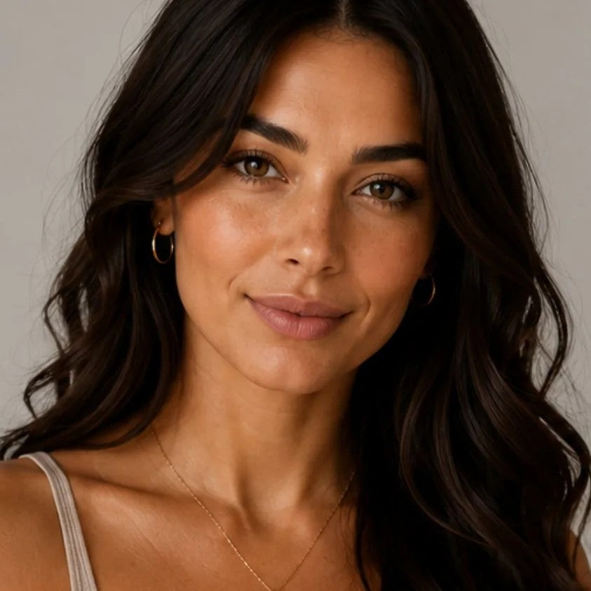 Luxura model with nourished, glossy hair